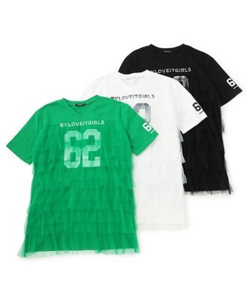 by LOVEiT(バイラビット)の「リメイク風ナンバーワンピース(ワンピース・キッズ・ブラック/オフホワイト/グリーン・120cm/130cm/140cm/150cm/160cm)」の10枚目の写真