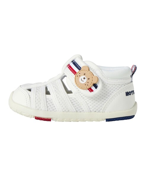 HOT BISCUITS（ホットビスケッツ）の「ダブルラッセル 水抜けサンダル（スニーカー・キッズ・ホワイト/ピンク/マルチ・14.5cm/16cm/15.5cm/15cm/13cm/14cm/13.5cm）」の9枚目の写真