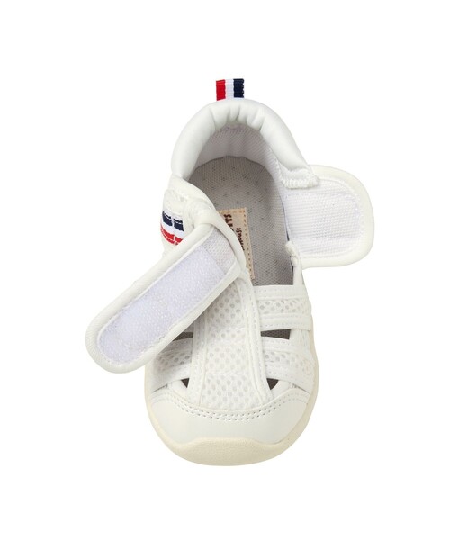 HOT BISCUITS（ホットビスケッツ）の「ダブルラッセル 水抜けサンダル（スニーカー・キッズ・ホワイト/ピンク/マルチ・14.5cm/16cm/15.5cm/15cm/13cm/14cm/13.5cm）」の6枚目の写真