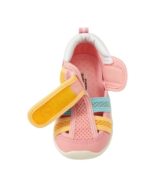 HOT BISCUITS（ホットビスケッツ）の「ダブルラッセル 水抜けサンダル（スニーカー・キッズ・ホワイト/ピンク/マルチ・14.5cm/16cm/15.5cm/15cm/13cm/14cm/13.5cm）」の20枚目の写真