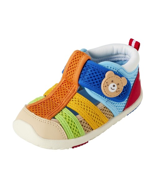 HOT BISCUITS（ホットビスケッツ）の「ダブルラッセル 水抜けサンダル（スニーカー・キッズ・ホワイト/ピンク/マルチ・14.5cm/16cm/15.5cm/15cm/13cm/14cm/13.5cm）」の12枚目の写真