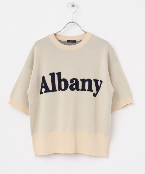 ITEMS URBANRESEARCH（アイテムズ アーバンリサーチ）の「ソウバリロゴニット（ニット/セーター・レディース・ネイビー/オレンジ/オフホワイト・FREE）」の16枚目の写真