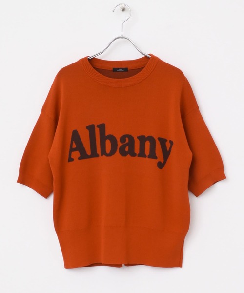 ITEMS URBANRESEARCH（アイテムズ アーバンリサーチ）の「ソウバリロゴニット（ニット/セーター・レディース・ネイビー/オレンジ/オフホワイト・FREE）」の17枚目の写真