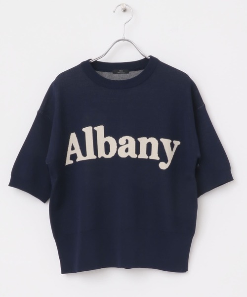 ITEMS URBANRESEARCH（アイテムズ アーバンリサーチ）の「ソウバリロゴニット（ニット/セーター・レディース・ネイビー/オレンジ/オフホワイト・FREE）」の18枚目の写真