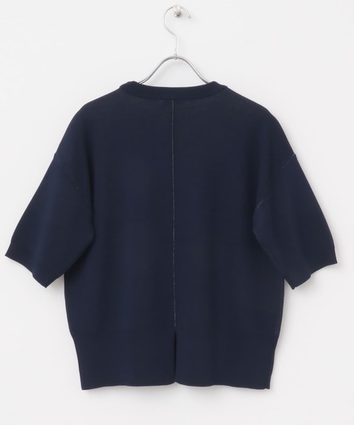 ITEMS URBANRESEARCH（アイテムズ アーバンリサーチ）の「ソウバリロゴニット（ニット/セーター・レディース・ネイビー/オレンジ/オフホワイト・FREE）」の19枚目の写真