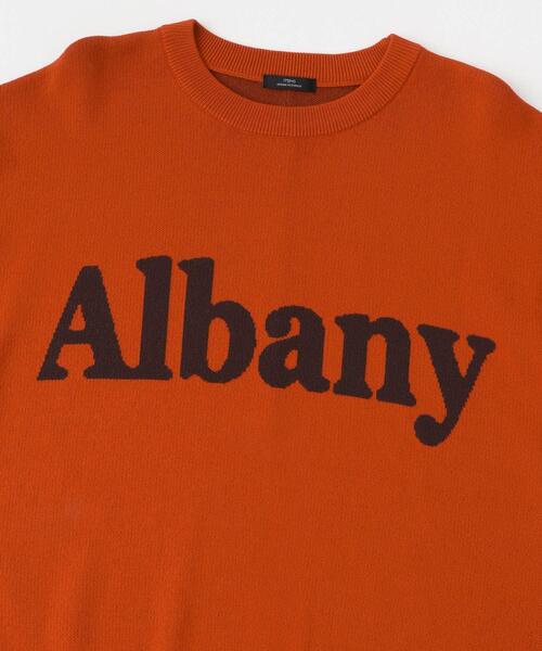 ITEMS URBANRESEARCH(アイテムズ アーバンリサーチ)の「ソウバリロゴニット(ニット/セーター・レディース・ネイビー/オレンジ/オフホワイト・FREE)」の4枚目の写真