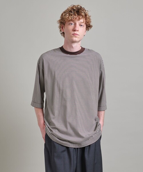 LOEFF（ロエフ）の「＜LOEFF＞スビンコットン ショートスリーブ Tシャツ MEN’S（Tシャツ/カットソー・メンズ・ホワイト/ダークブラウン/オレンジ/ブラック・1/2）」の11枚目の写真