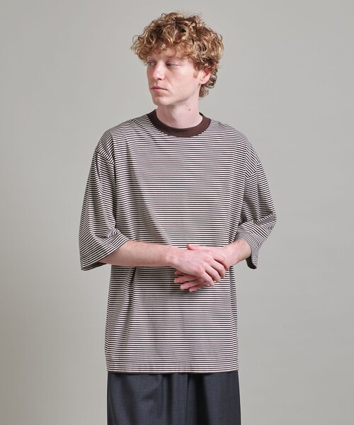 LOEFF（ロエフ）の「＜LOEFF＞スビンコットン ショートスリーブ Tシャツ MEN’S（Tシャツ/カットソー・メンズ・ホワイト/ダークブラウン/オレンジ/ブラック・1/2）」の12枚目の写真