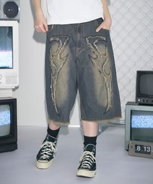 MSG（エムエスジー）の「Buyer's Select/バイアス＆トライバルフリンジ5ポケットBIGショーツ（その他パンツ）」