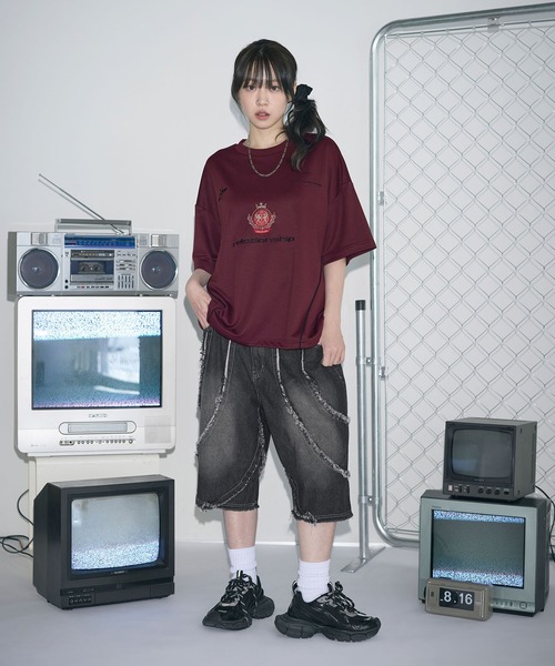 MSG(エムエスジー)の「Buyer's Select/バイアス&トライバルフリンジ5ポケットBIGショーツ(その他パンツ・メンズ・ブラック系/ブラック系2/ネイビー系/ネイビー系2・M/L)」の9枚目の写真