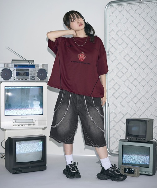 MSG(エムエスジー)の「Buyer's Select/バイアス&トライバルフリンジ5ポケットBIGショーツ(その他パンツ・メンズ・ブラック系/ブラック系2/ネイビー系/ネイビー系2・M/L)」の10枚目の写真