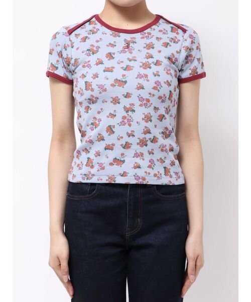 jouetie（ジュエティ）の「【Miller×jouetie】クルーネックTシャツ（Tシャツ/カットソー・レディース・ブルー/アイボリー/ブラック・MEDIUM）」の20枚目の写真