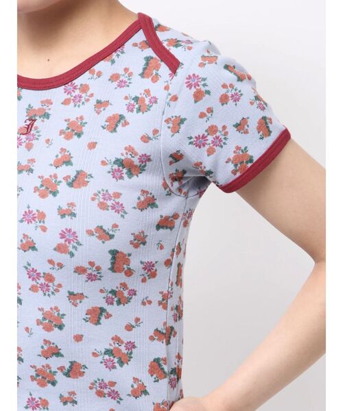 jouetie（ジュエティ）の「【Miller×jouetie】クルーネックTシャツ（Tシャツ/カットソー・レディース・ブルー/アイボリー/ブラック・MEDIUM）」の16枚目の写真