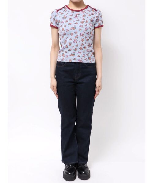 jouetie（ジュエティ）の「【Miller×jouetie】クルーネックTシャツ（Tシャツ/カットソー・レディース・ブルー/アイボリー/ブラック・MEDIUM）」の13枚目の写真