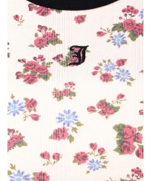 jouetie（ジュエティ）の「【Miller×jouetie】クルーネックTシャツ（Tシャツ/カットソー・レディース・ブルー/アイボリー/ブラック・MEDIUM）」の12枚目の写真