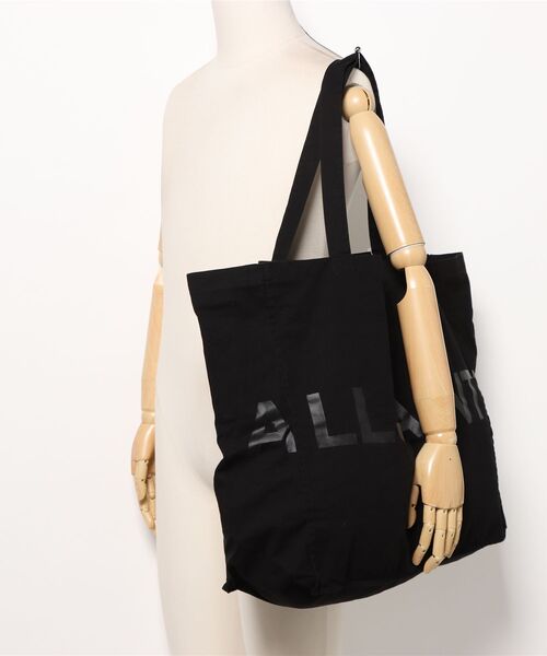 【ALLSAINTS】ラージロゴ トートバッグ オーガニックコットン 黒 ALLSAINTS トートバッグ BIGGY LARGE TOTE BAG | ラージ トート