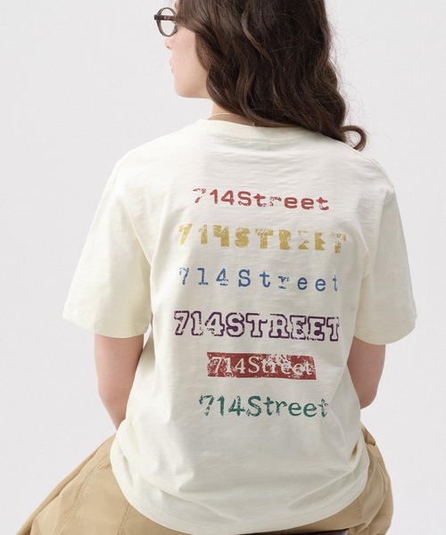 セール】ロゴマルチプリントTシャツ ユニセックス ストリート