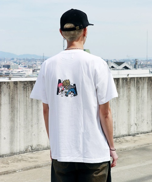 MELLOW（メロー）の「L.A MARVIE3 SS TEE（Tシャツ/カットソー・メンズ・グリーン/ホワイト/ピンク・M/L/XL）」の6枚目の写真