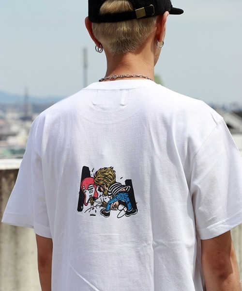 MELLOW（メロー）の「L.A MARVIE3 SS TEE（Tシャツ/カットソー・メンズ・グリーン/ホワイト/ピンク・M/L/XL）」の8枚目の写真