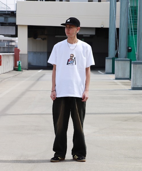 MELLOW（メロー）の「L.A MARVIE3 SS TEE（Tシャツ/カットソー・メンズ・グリーン/ホワイト/ピンク・M/L/XL）」の4枚目の写真