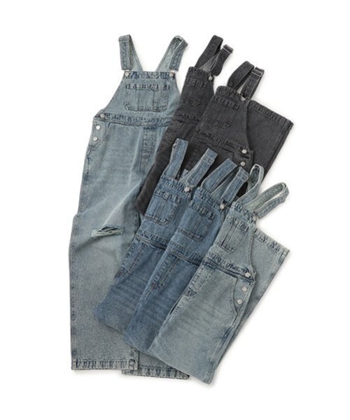 LOVETOXIC(ラブトキシック)の「【ベーシック】【GOODPRICE】デニムオーバーオール(つなぎ/オールインワン・キッズ・グレー/ブルー/サックスブルー/ライトブルー/ライトグレー/ブルー系その他・M:150cm/L:160cm/LL(170cm)/S:140cm)」の9枚目の写真