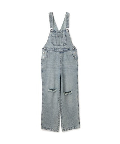 LOVETOXIC(ラブトキシック)の「【ベーシック】【GOODPRICE】デニムオーバーオール(つなぎ/オールインワン・キッズ・グレー/ブルー/サックスブルー/ライトブルー/ライトグレー/ブルー系その他・M:150cm/L:160cm/LL(170cm)/S:140cm)」の14枚目の写真