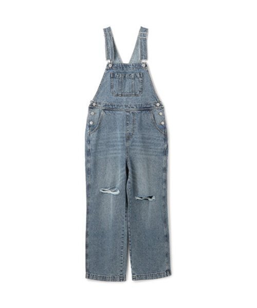 LOVETOXIC(ラブトキシック)の「【ベーシック】【GOODPRICE】デニムオーバーオール(つなぎ/オールインワン・キッズ・グレー/ブルー/サックスブルー/ライトブルー/ライトグレー/ブルー系その他・M:150cm/L:160cm/LL(170cm)/S:140cm)」の15枚目の写真