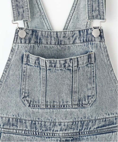 LOVETOXIC(ラブトキシック)の「【ベーシック】【GOODPRICE】デニムオーバーオール(つなぎ/オールインワン・キッズ・グレー/ブルー/サックスブルー/ライトブルー/ライトグレー/ブルー系その他・M:150cm/L:160cm/LL(170cm)/S:140cm)」の19枚目の写真