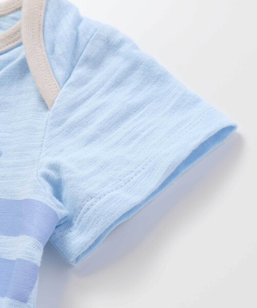 SLAP SLIP BABY（スラップスリップベビー）の「【お揃い】恐竜海モチーフ総柄サロペット+海のいきものプリントボディミニセットベビー(70~80cm)（その他ベビーウェア・キッズ・ベージュ系その他/ホワイト系その他2・80ｃｍ/70cm）」の10枚目の写真