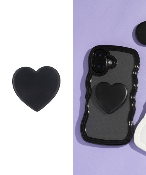 Hamee（ハミィ）の「Griptok グリップトック スマホグリップ (マカロン)（スマホグッズ・レディース・ネイビー/ミント/イエロー/パープル/レッド/ピンク/ネイビー系2/ブラック系2/イエロー系2/ブルー系2/パープル系2/ブルー/ライトグリーン系2/ブラック/レッド系2/ピンク系2・FREE）」の2枚目の写真