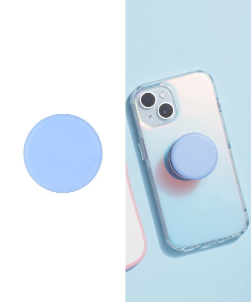 Hamee（ハミィ）の「Griptok グリップトック スマホグリップ (マカロン)（スマホグッズ・レディース・ネイビー/ミント/イエロー/パープル/レッド/ピンク/ネイビー系2/ブラック系2/イエロー系2/ブルー系2/パープル系2/ブルー/ライトグリーン系2/ブラック/レッド系2/ピンク系2・FREE）」の6枚目の写真