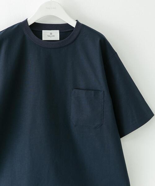 URBAN RESEARCH Sonny Label（アーバンリサーチサニーレーベル）の「『接触冷感/イージーケア』リネン混ショートスリーブTシャツ（Tシャツ/カットソー・メンズ・ホワイト系その他/チャコールグレー/ネイビー/ブラック・MEDIUM/LARGE/X-LARGE）」の4枚目の写真