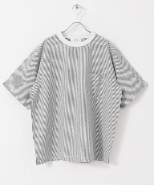 URBAN RESEARCH Sonny Label（アーバンリサーチサニーレーベル）の「『接触冷感/イージーケア』リネン混ショートスリーブTシャツ（Tシャツ/カットソー・メンズ・ホワイト系その他/チャコールグレー/ネイビー/ブラック・MEDIUM/LARGE/X-LARGE）」の10枚目の写真