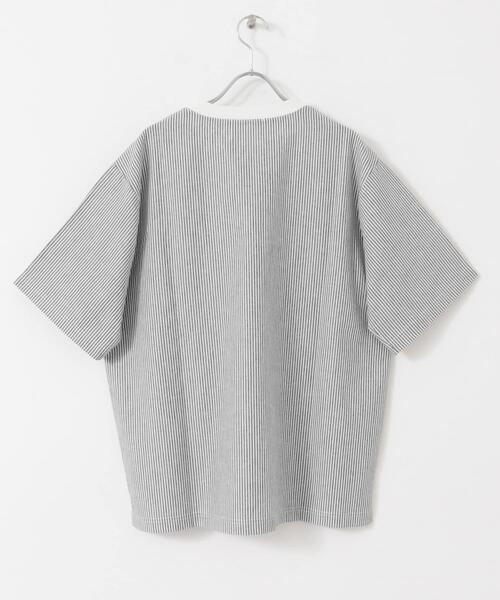 URBAN RESEARCH Sonny Label（アーバンリサーチサニーレーベル）の「『接触冷感/イージーケア』リネン混ショートスリーブTシャツ（Tシャツ/カットソー・メンズ・ホワイト系その他/チャコールグレー/ネイビー/ブラック・MEDIUM/LARGE/X-LARGE）」の12枚目の写真