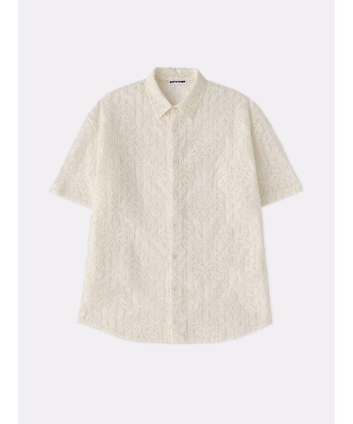 SOFTHYPHEN ソフトハイフン　半袖シャツ 中古・古着通販】SOFTHYPHEN (ソフトハイフン) LACE MIX DOUBLE