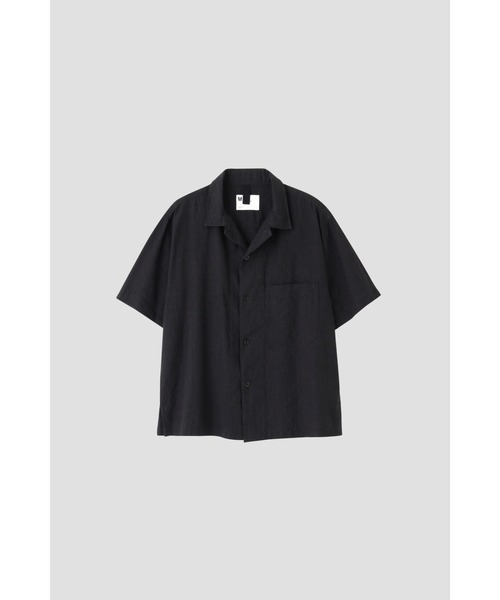 MHL.（エムエイチエル）の「FADED LINEN COTTON PLAINWEAVE（シャツ/ブラウス・メンズ・ブラック/ベージュ・LARGE/MEDIUM/SMALL）」の6枚目の写真