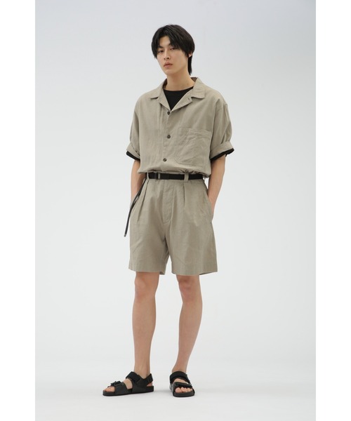 ブラウス シャツ FADED LINEN COTTON PLAINWEAVE レディース MHL. ブラウス シャツ FADED LINEN COTTON PLAINWEAVE
