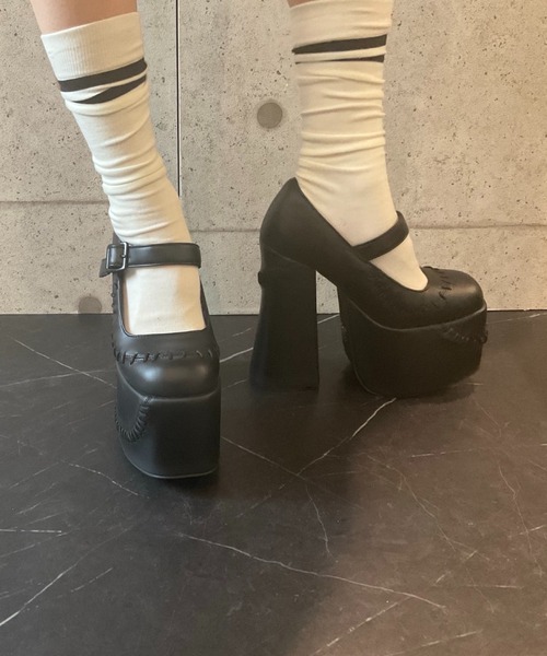 チャンキーヒール メリージェーンパンプス Charla Tedrick│Jeffrey