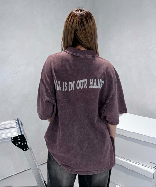 sedacle（セダクル）の「加工鹿の子配色ポロシャツ（Tシャツ/カットソー・レディース・アイボリー/ブラウン/チャコールグレー・SMALL/MEDIUM/LARGE）」の14枚目の写真