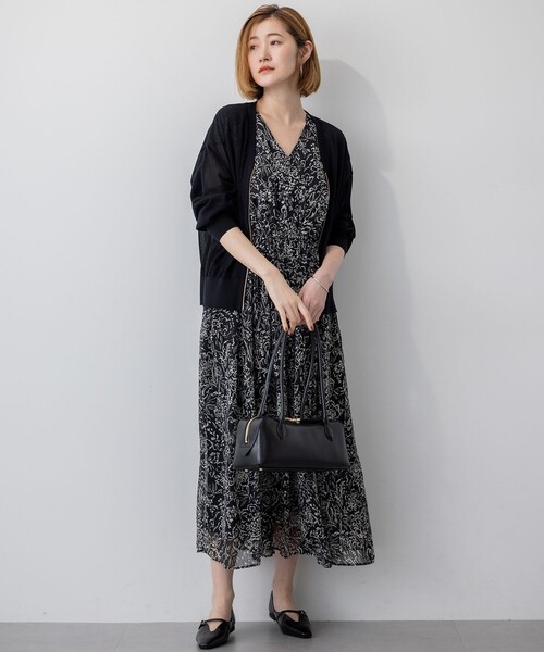 セール】【洗える】ライトシアーニット ブルゾン（ブルゾン）｜23区