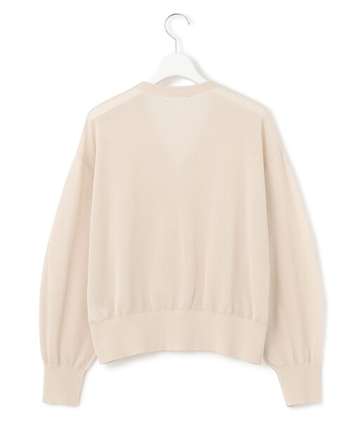 未使用23区　洗える シアーブルゾン 38 ベージュ セール】【洗える】ライトシアーニット ブルゾン（ブルゾン）｜23区