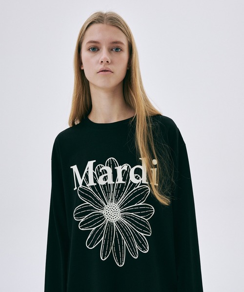 UNISEX TSHIRT LONG SLEEVE FLOWERMARDI（Tシャツ/カットソー