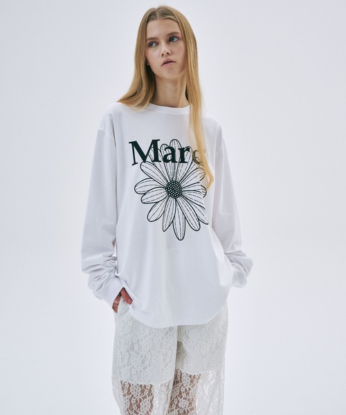 UNISEX TSHIRT LONG SLEEVE FLOWERMARDI（Tシャツ/カットソー