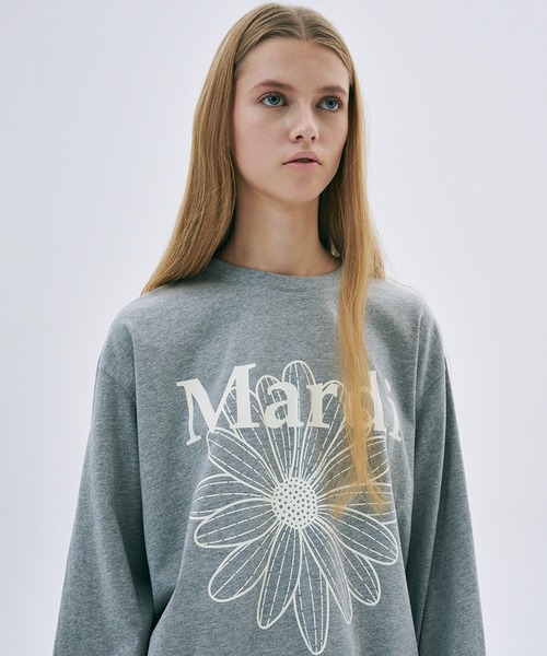 UNISEX TSHIRT LONG SLEEVE FLOWERMARDI（Tシャツ/カットソー