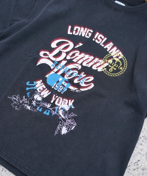 BEAVER（ビーバー）の「B omnivore/ビーオムニボー　S/S TEE LONG ISLAND（Tシャツ/カットソー・メンズ・ホワイト/ブラック・L/M）」の3枚目の写真