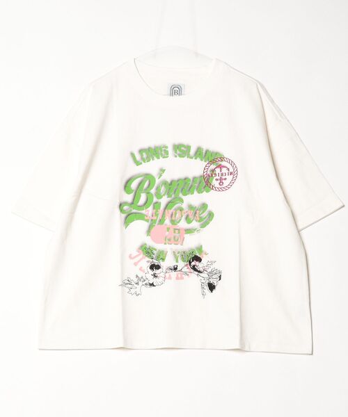 BEAVER（ビーバー）の「B omnivore/ビーオムニボー　S/S TEE LONG ISLAND（Tシャツ/カットソー・メンズ・ホワイト/ブラック・L/M）」の11枚目の写真