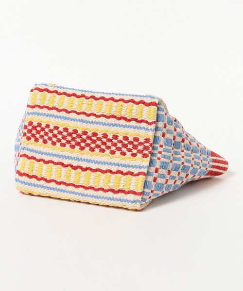 Ray BEAMS（レイビームス）の「【別注】Lilas Campbell / ジャカード トートバッグ（かごバッグ・レディース・ライトブルー/イエロー・ONE SIZE）」の10枚目の写真