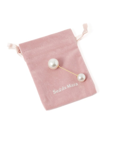 ROSE BUD(ローズバッド)の「(Sea’ds mara)Double pearl pin(その他小物・レディース・ホワイト・ONE SIZE)」の8枚目の写真