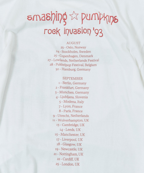 Insonnia PROJECTS（インソニアプロジェクト）の「Insonnia Projects インソニアプロジェクツ / SIAMESE DREAM TEE SP The Smashing Pumpkins 別注スマッシング・パンプキンズ グラフィックプリントビッグシルエットTシャツ バンドT スマパン サイアミーズドリーム / IP-TSP-021（Tシャツ/カットソー・メンズ・ホワイト・1/2/3/0）」の2枚目の写真