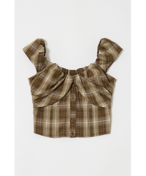 MOUSSY LAYERED GATHERED CHECK ブラウス セール】LAYERED GATHERED CHECK ブラウス（シャツ/ブラウス